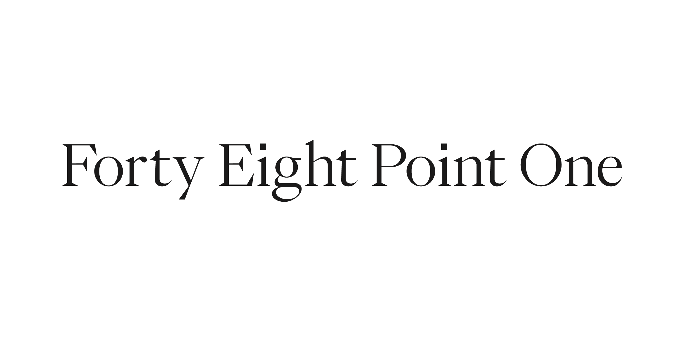 Forty Eight Point One Portfolio by @fortyeightpointone | Pitch
